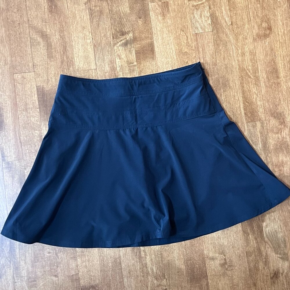 Athleta Featherweight Black Side Zip Skort/Skirt